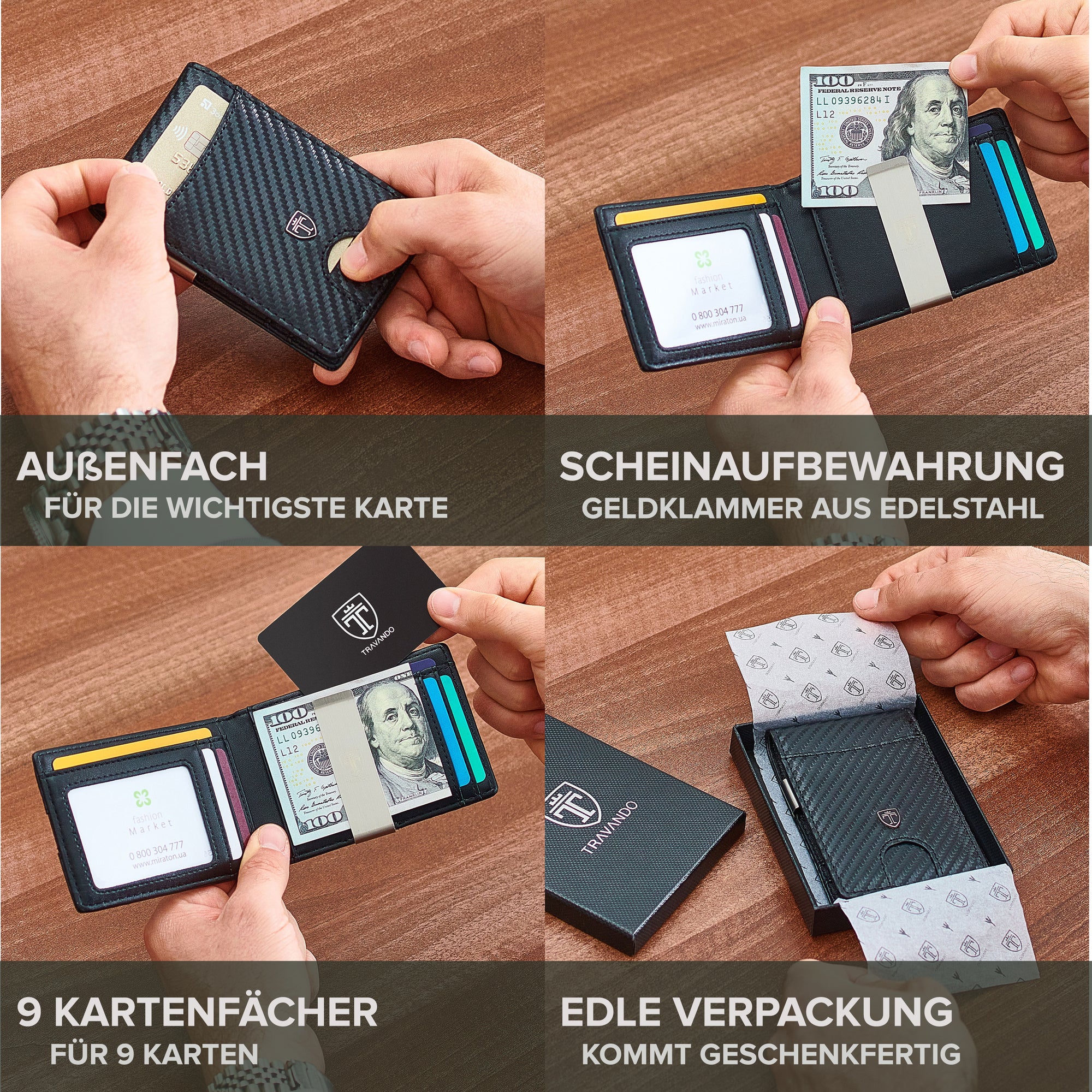 Geldbörse mit Geldklammer SEATTLE