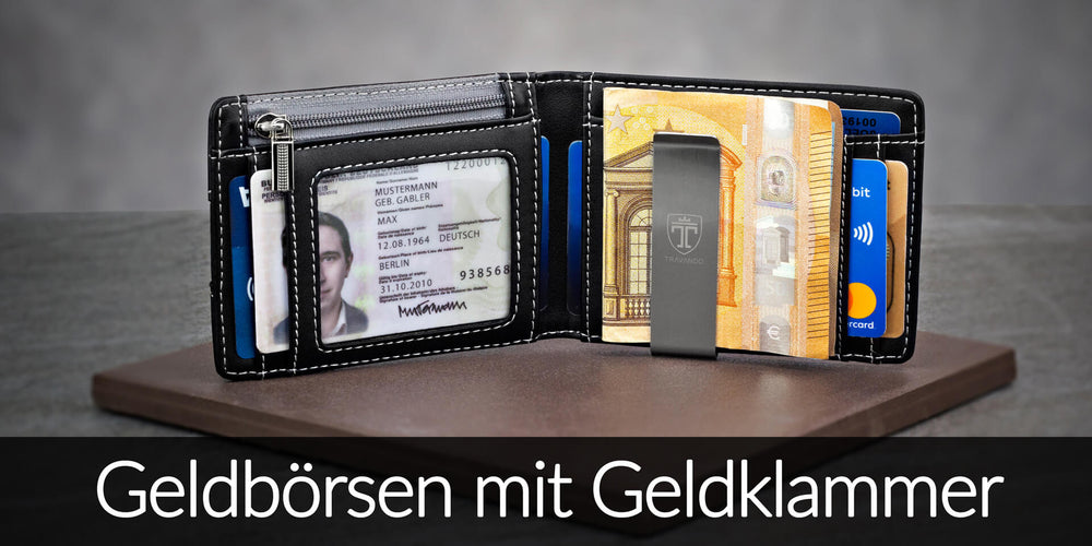 TRAVANDO Geldbeutel Männer Mit Geldklammer Cairo Slim Portemonnaie