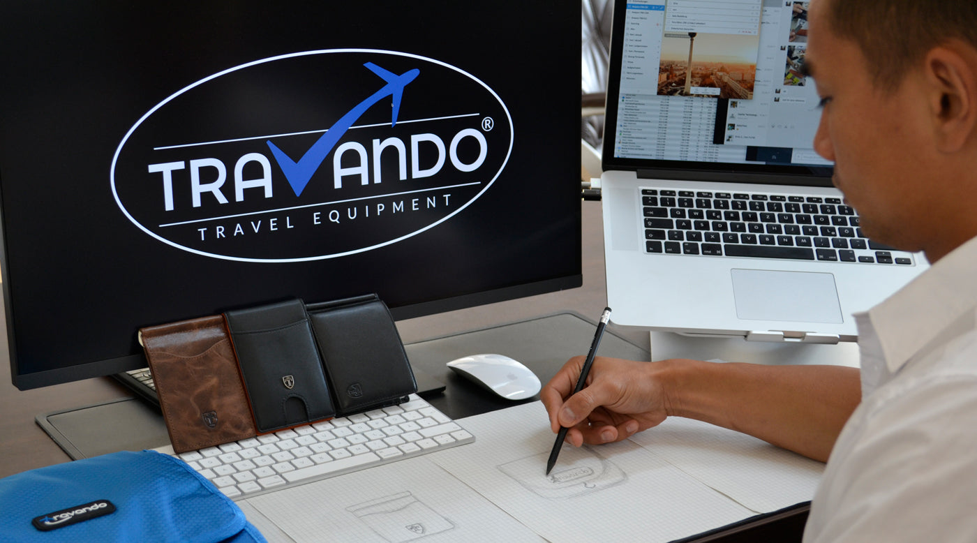 travando wallets die punkte verbinden produktdesign büro zeichnungen