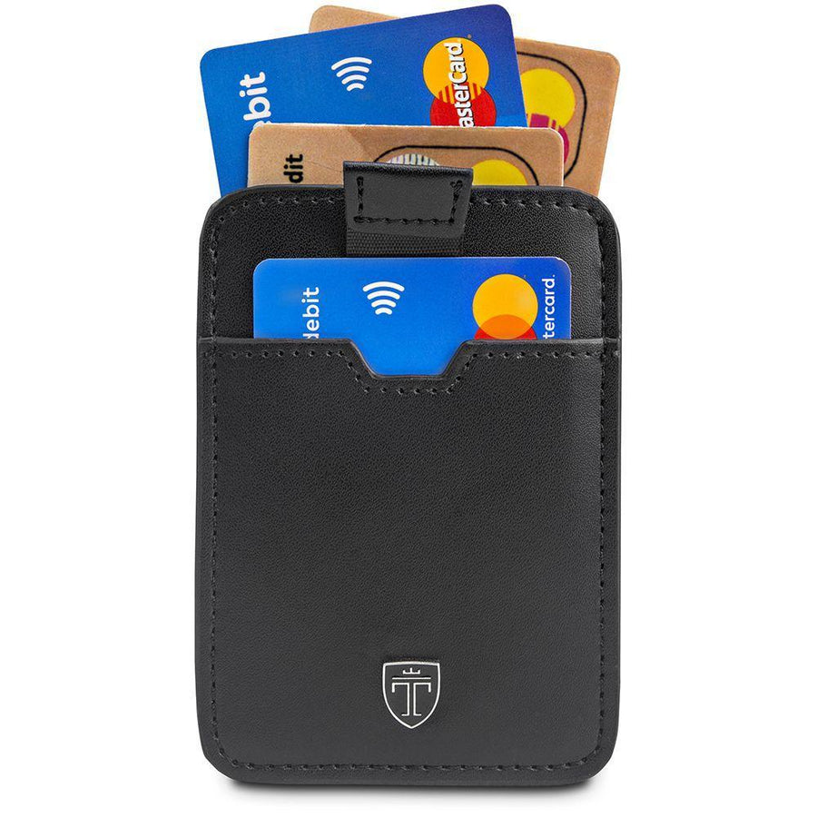 geldbeutel männer geldklammer slim portemonnaie geldbörse herren kaufen brieftasche portmonee portmonaise Geldtasche herrengeldbeutel herrengeldbörse geldscheinklammer geldclip RFID Wallet Geschenk schwarz klein Geschenk Dallas travando karten