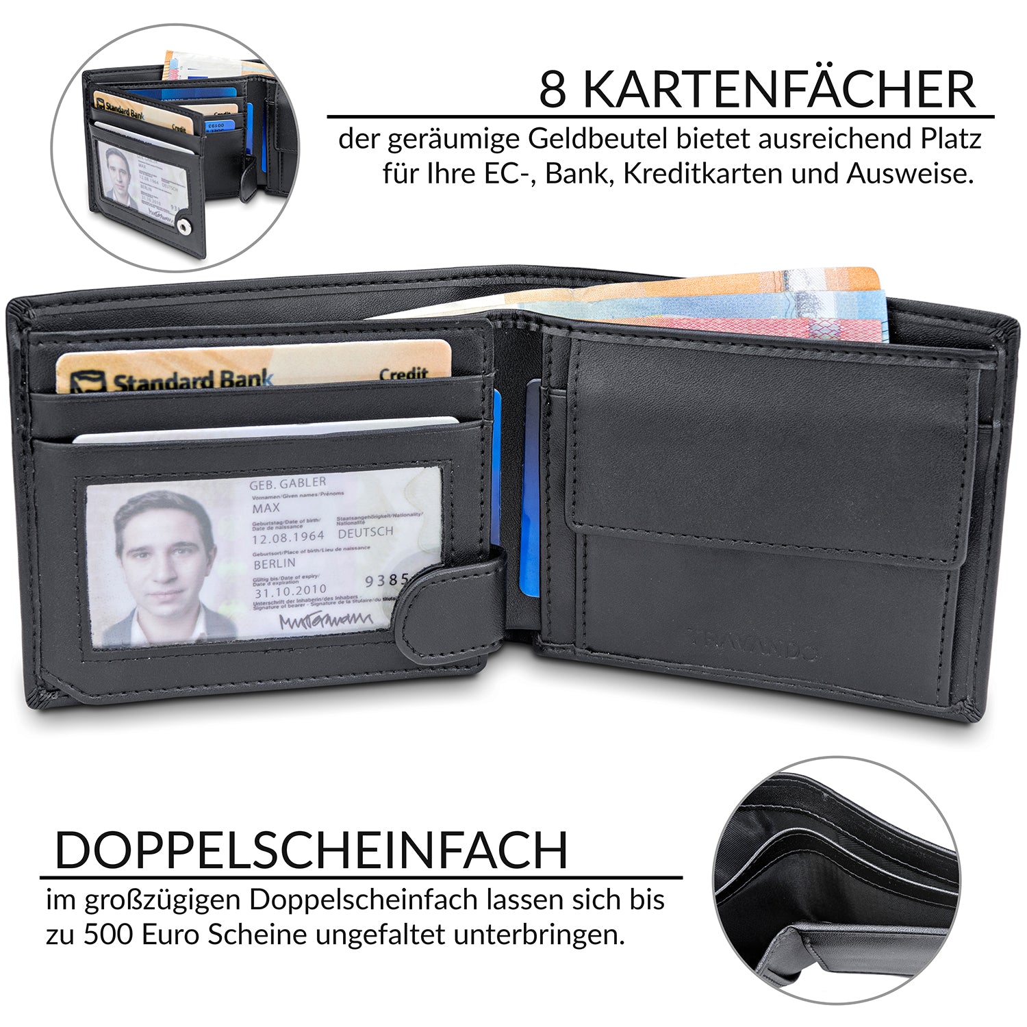 Klassische Geldbörse TOKYO (B-Ware)