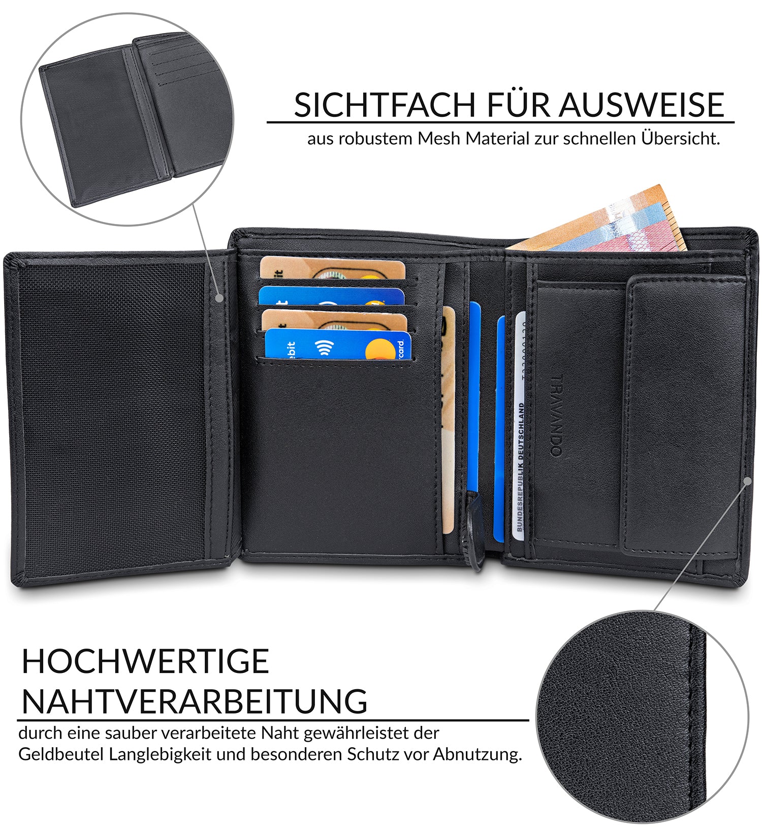 Klassische Geldbörse CHICAGO (B-Ware)