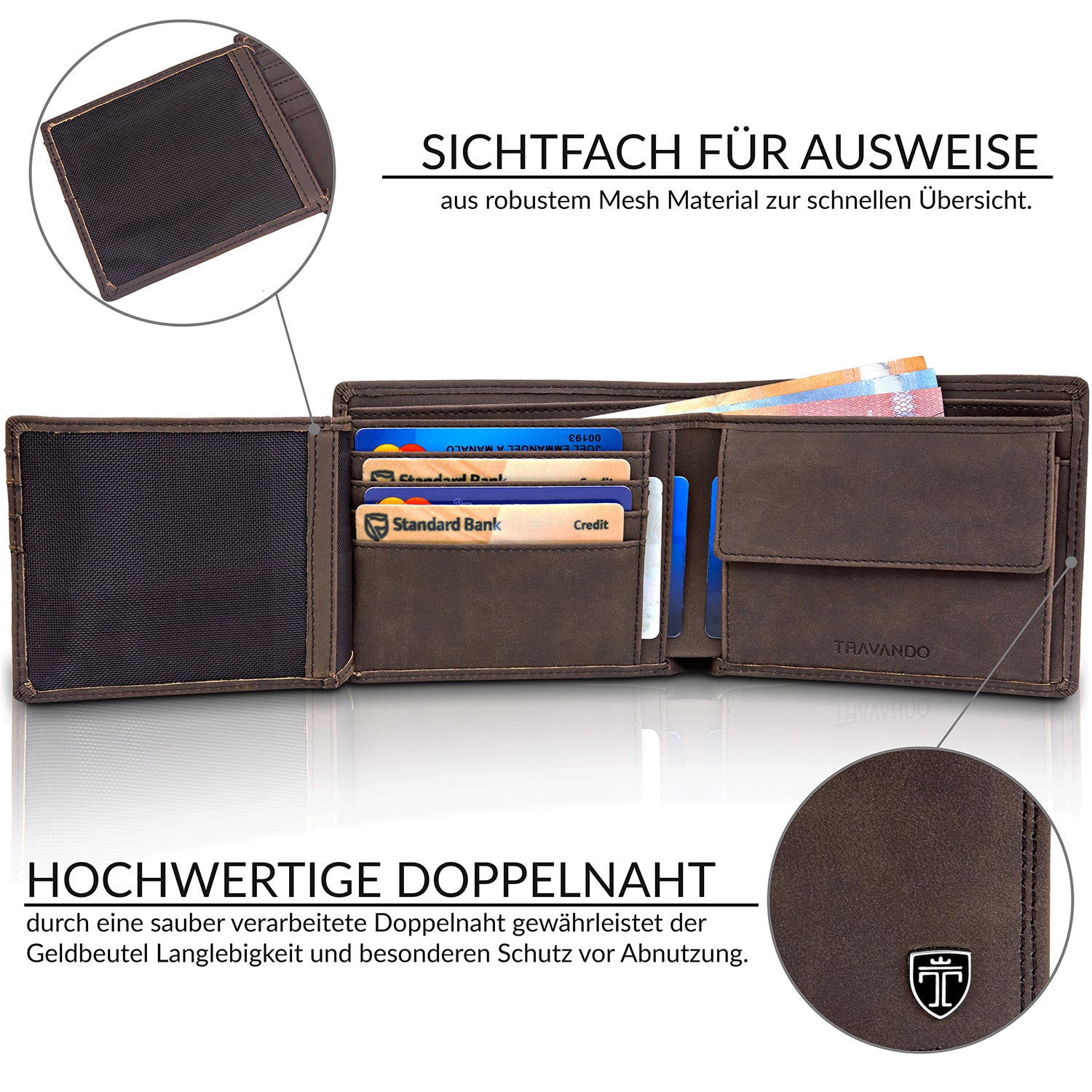 Klassische Geldbörse MADRID (B-Ware)