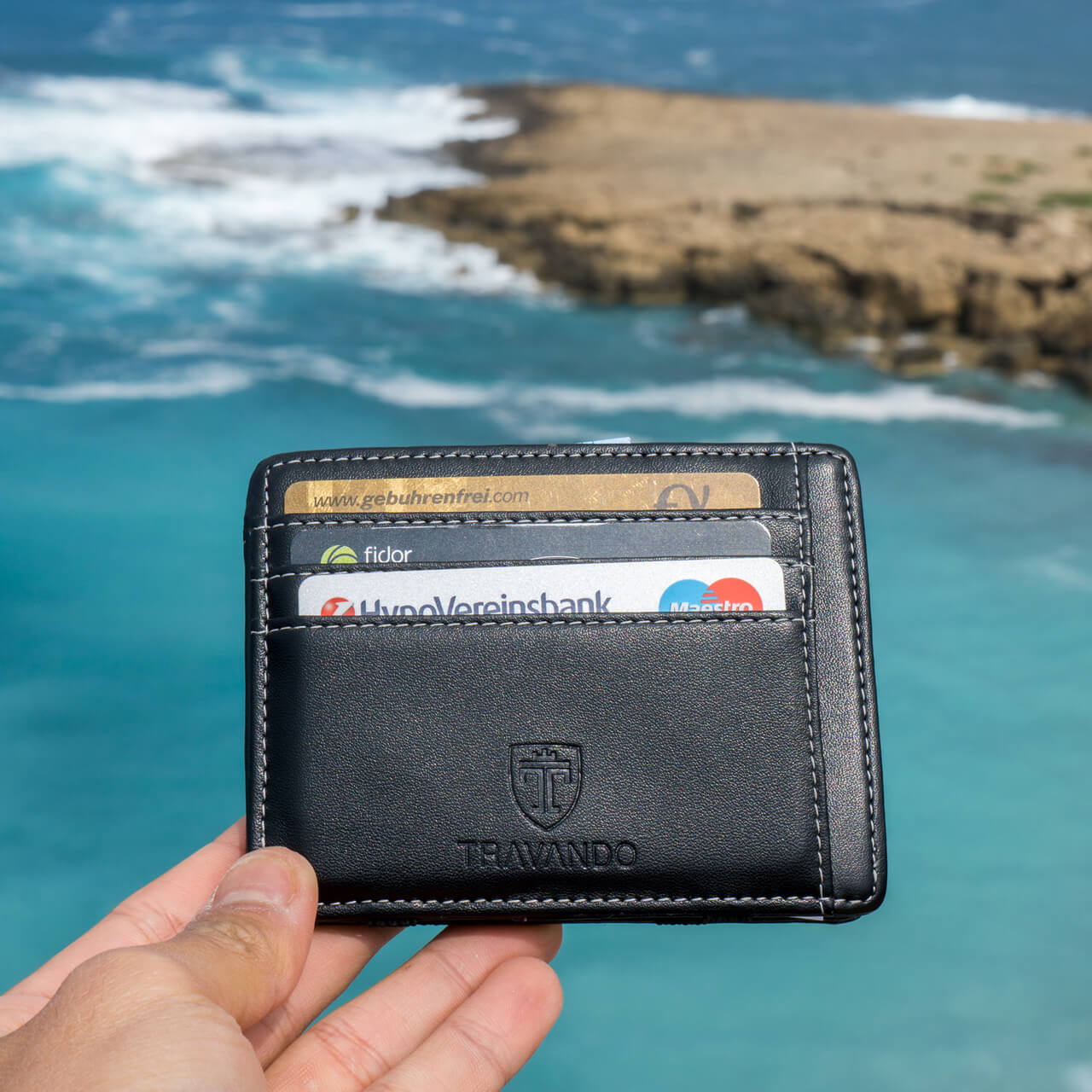 Mini Portemonnaie Sicheres Portemonnaie Herren Magic Wallet VEGAS