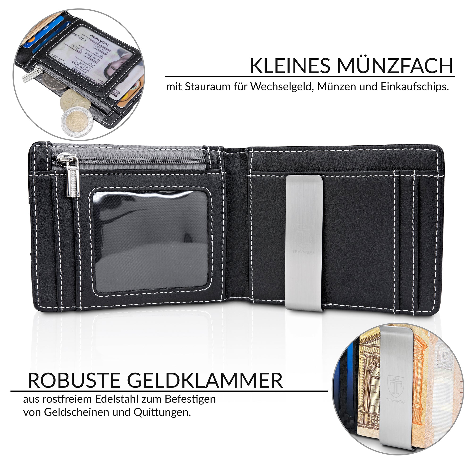 Geldbörse mit Geldklammer DUBAI (B-Ware)