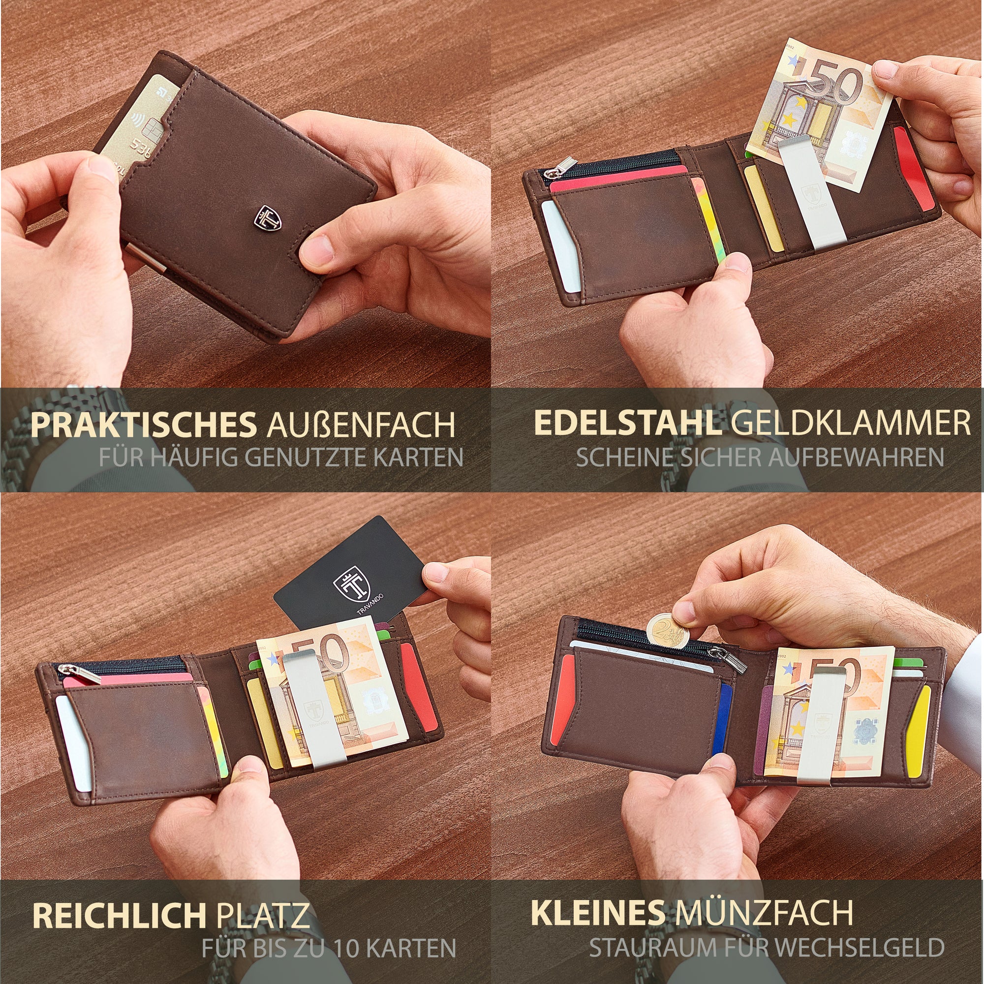 Geldbörse mit Geldklammer SAO PAULO (B-Ware)