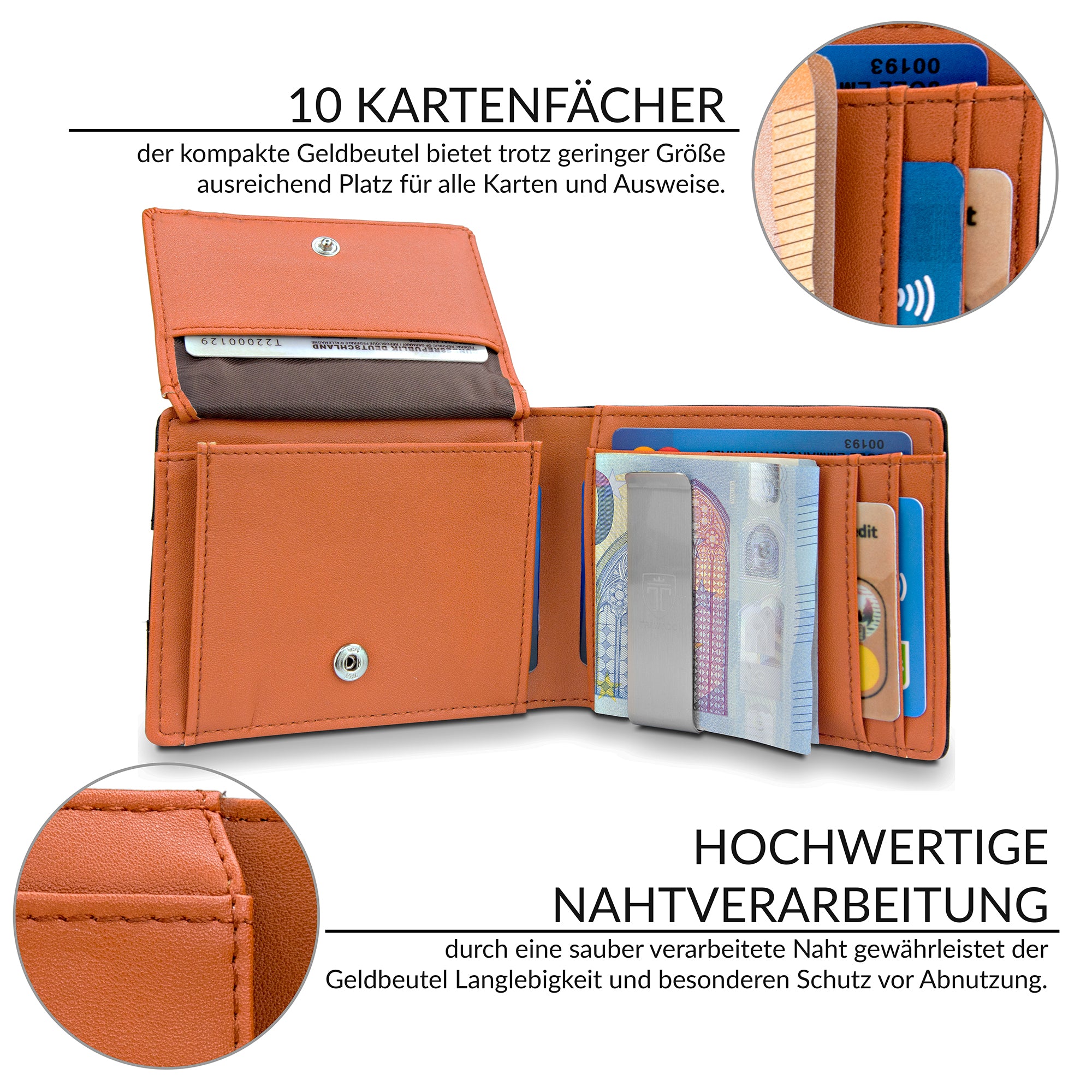 Geldbörse mit Geldklammer BRISBANE (B-Ware)