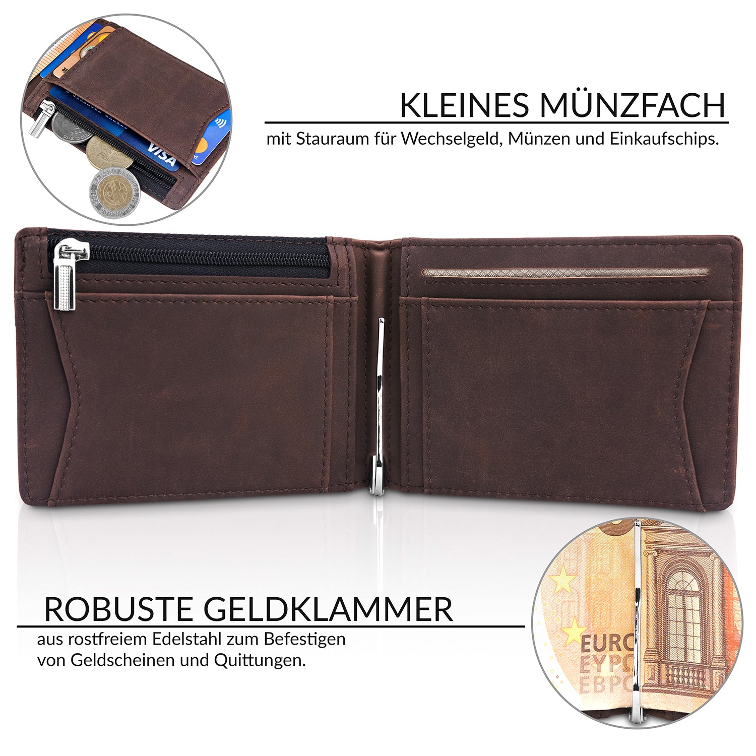 Geldbörse mit Geldklammer ATHEN
