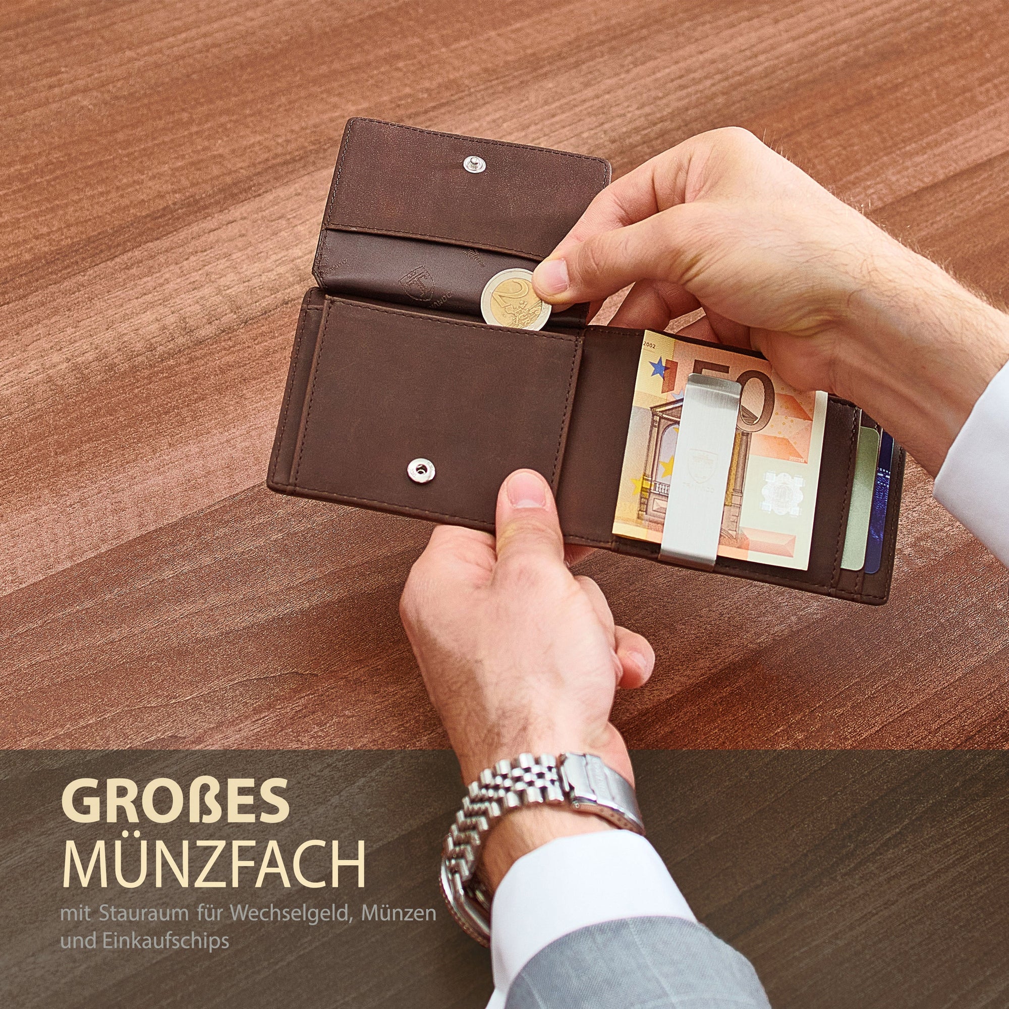 Geldbörse mit Geldklammer CAIRO (B-Ware)